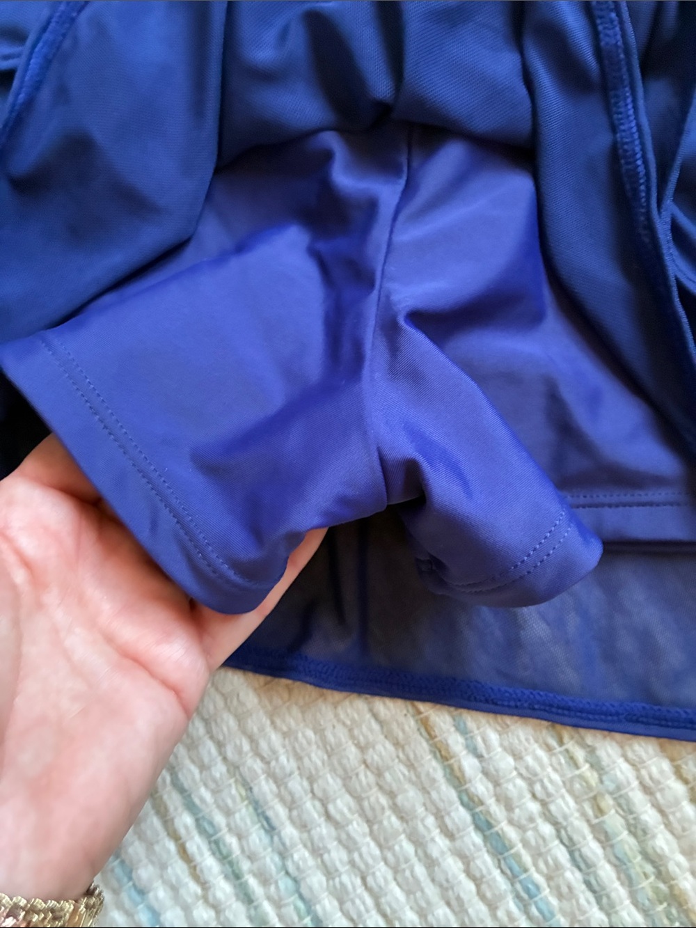 Bathing suit skirt blue ruffle mediu - Picture 3 of 6